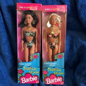 Barbie Tropical Splash Dolls vtg.1994KIRA&BARBIE reasonable offers accepted